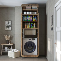 Roomart wasmachinekast DORA-II, 70 cm, voor wasmachine en droger, in 5 kleuren