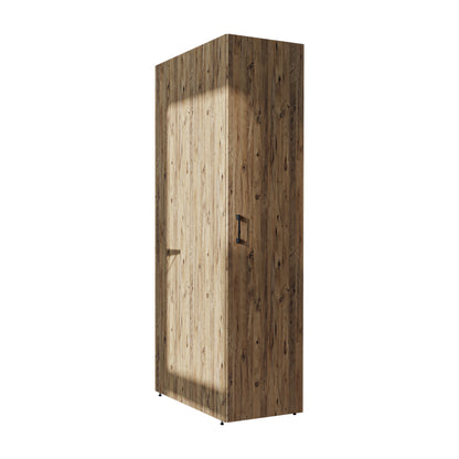 Roomart • DORA Hochschrank 45cm Breit • Weiß • Weiß Eiche • Eiche • Anthracit Eiche - waschmaschinenschrank, waschmaschinenregal, waschturm, schrank, weiß, waschmaschinen, unterschrank, waschmaschine, trockner, haushaltsschrank, schränke, badschrank, hoch
