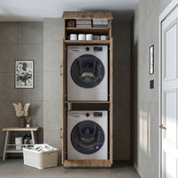 Roomart wasmachinekast DORA-II, 70 cm, voor wasmachine en droger, in 5 kleuren