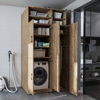 Roomart wasmachinekast DORA-II, 115 cm, voor wasmachine en droger, in 5 kleuren
