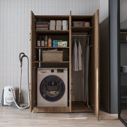 Roomart wasmachinekast DORA-II, 115 cm, voor wasmachine en droger, in 5 kleuren