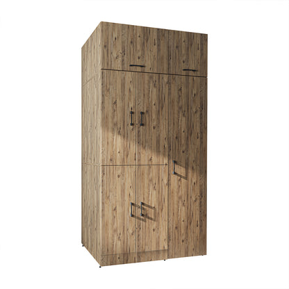 Roomart wasmachinekast DORA-II, 115 cm, voor wasmachine en droger, in 5 kleuren