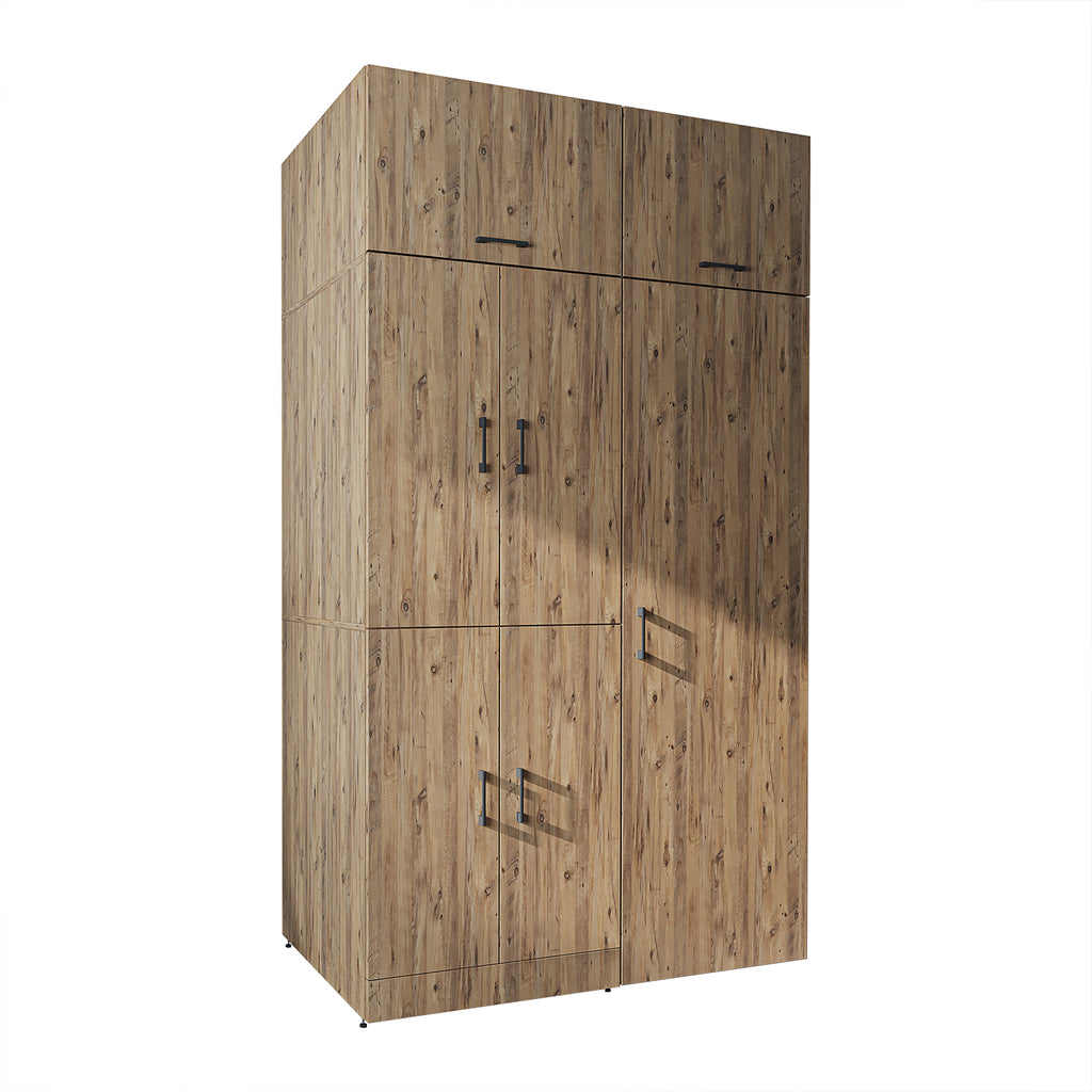 Roomart wasmachinekast DORA-II, 130 cm, voor wasmachine en droger, in 5 kleuren