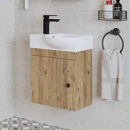 Roomart wastafelonderkast PUNTO, 46,5 cm, kraangat links, in 4 kleuren