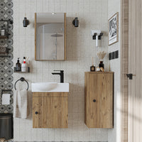 Badmöbelset • PUNTO • Unterschrank mit Waschbecken • Badezimmer Möbel • Gäste WC - badezimmerschrank, waschbecken, badezimmermöbel, badschrank, badezimmer, mit, unterschrank, badmöbel, set, waschtisch, möbel, badezimmermãbel, bad, badezimmerschränke, schm