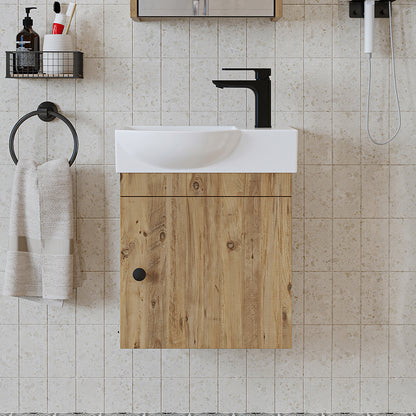 Roomart wastafelonderkast PUNTO, 46,5 cm, met keramische wastafel, in 4 kleuren