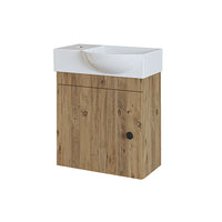 Roomart wastafelonderkast PUNTO, 46,5 cm, kraangat links, in 4 kleuren