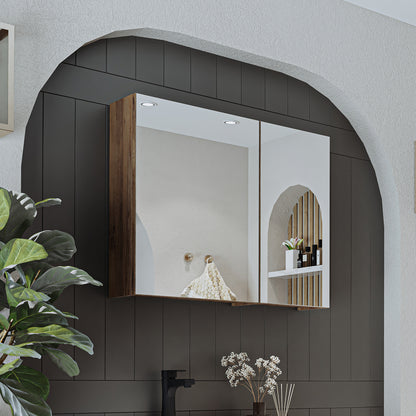 Roomart Badezimmerspiegelschrank "Gusto“ – 75/90/105 cm – in Weiß oder Eiche – moderner Badschrank mit Spiegel Roomart Badezimmerspiegelschrank "Gusto“ – 75/90/105 cm – in Weiß oder Eiche – moderner Badschrank mit Spiegel-  badezimmerspiegelschrank, mirro