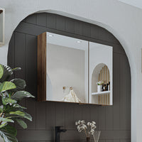 Roomart Badezimmerspiegelschrank "Gusto“ – 75/90/105 cm – in Weiß oder Eiche – moderner Badschrank mit Spiegel Roomart Badezimmerspiegelschrank "Gusto“ – 75/90/105 cm – in Weiß oder Eiche – moderner Badschrank mit Spiegel-  badezimmerspiegelschrank, mirro