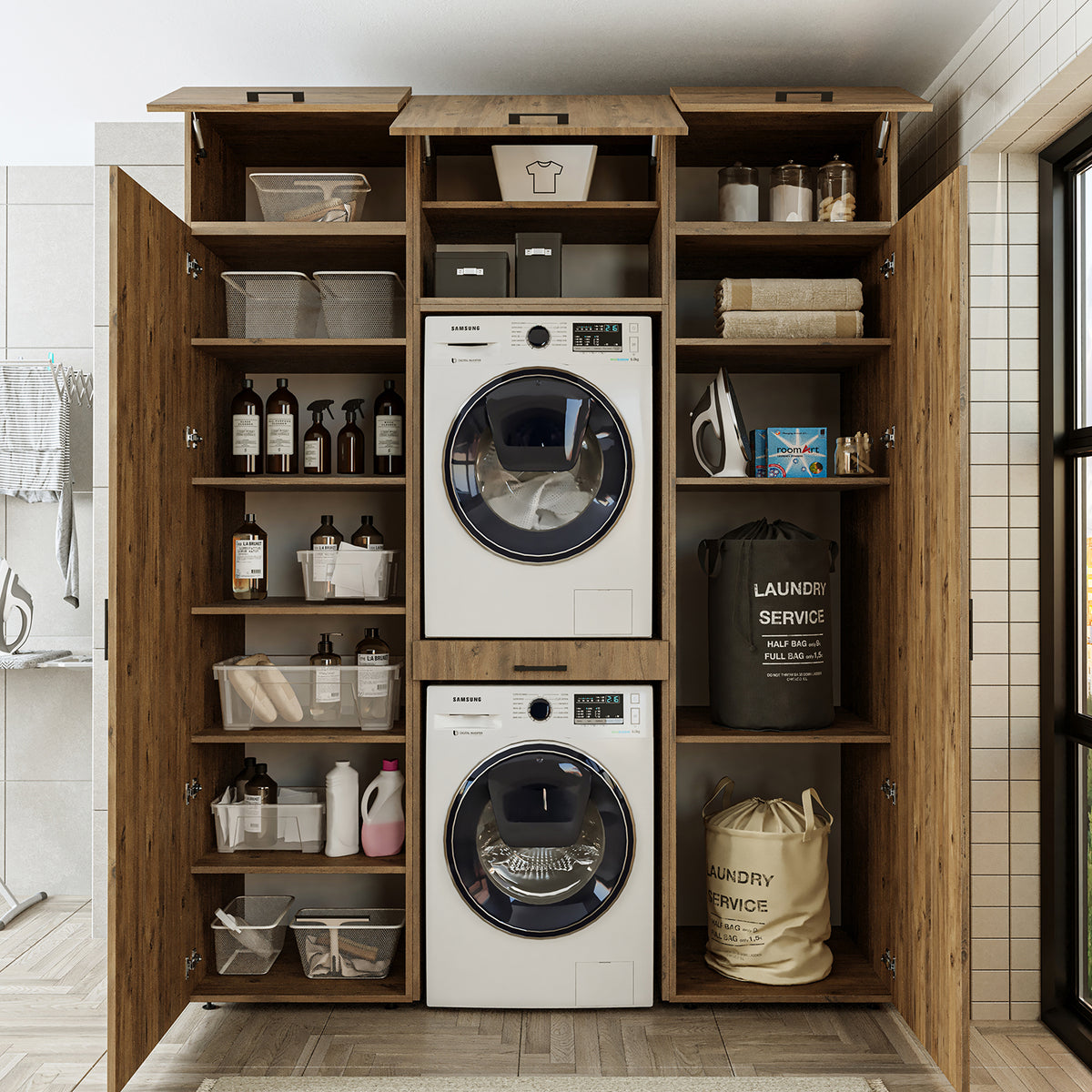 waschmaschinenschrank, waschmaschinenregal, waschturm, schrank, weiß, waschmaschinen, unterschrank, waschmaschine, trockner, haushaltsschrank, schränke, badschrank, hochschrank, badezimmer, waschmaschinenschränke, küche, überbauschrank, für, und, waschküche, möbel, regal