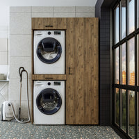 Roomart wasmachinekast DUO-I, 127 cm, ombouwkast voor wasmachine & droger, in 3 kleuren