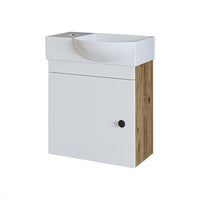 Roomart wastafelonderkast PUNTO, 46,5 cm, kraangat links, in 4 kleuren