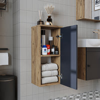 Roomart badmeubelset PUNTO, 46 cm, smalle gastentoiletset met spiegelkast, in 4 kleuren