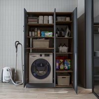 Roomart wasmachinekast DORA-II, 115 cm, voor wasmachine en droger, in 5 kleuren