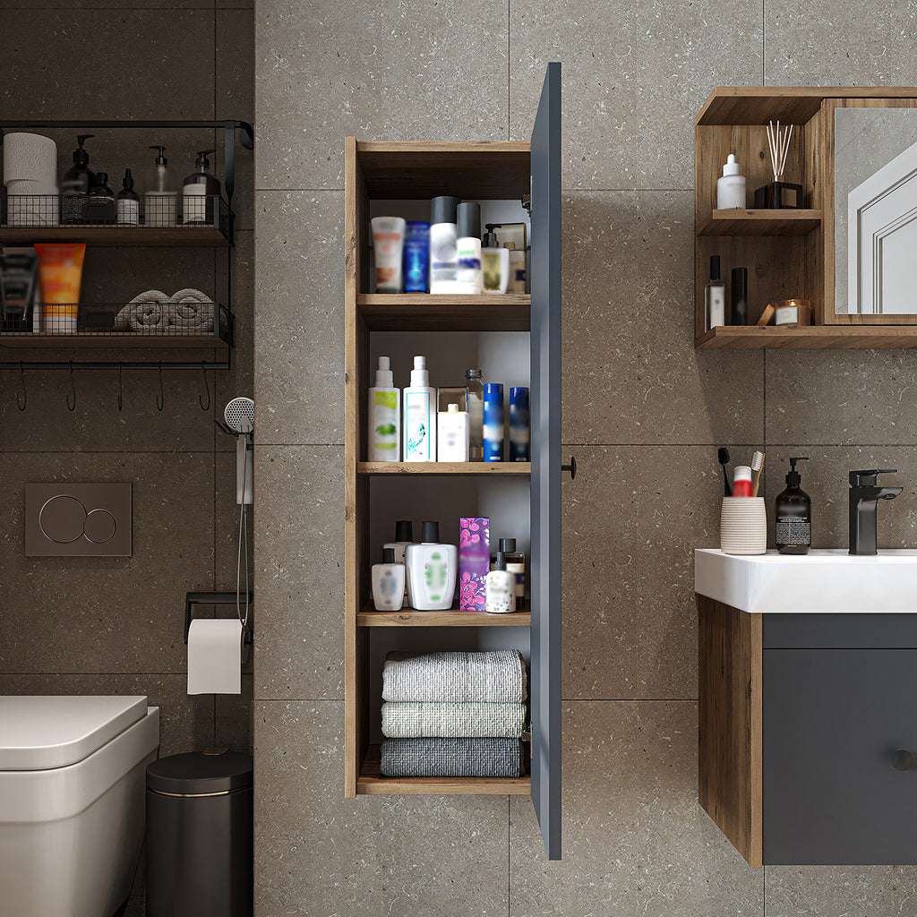 Roomart badkamermeubel ADA, 110 cm, wandhangend met soft-close-deur, in 4 kleuren