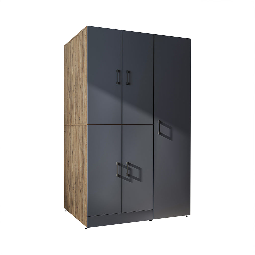 Roomart wasmachinekast DORA-II, 115 cm, voor wasmachine en droger, in 5 kleuren