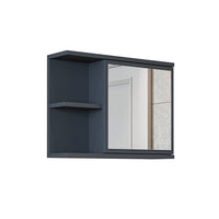 Roomart spiegelkast ADA, 60 cm, met open schap en soft-close-deur, in 4 kleuren