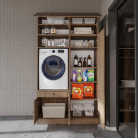 Roomart wasmachinekast SERIE 1, 127 cm, met kolomkast, in 3 kleuren