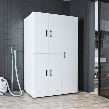 Roomart wasmachinekast DORA-II, 115 cm, voor wasmachine en droger, in 5 kleuren