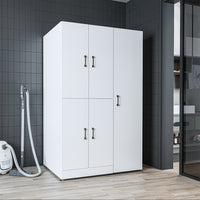 Roomart wasmachinekast DORA-II, 115 cm, voor wasmachine en droger, in 5 kleuren
