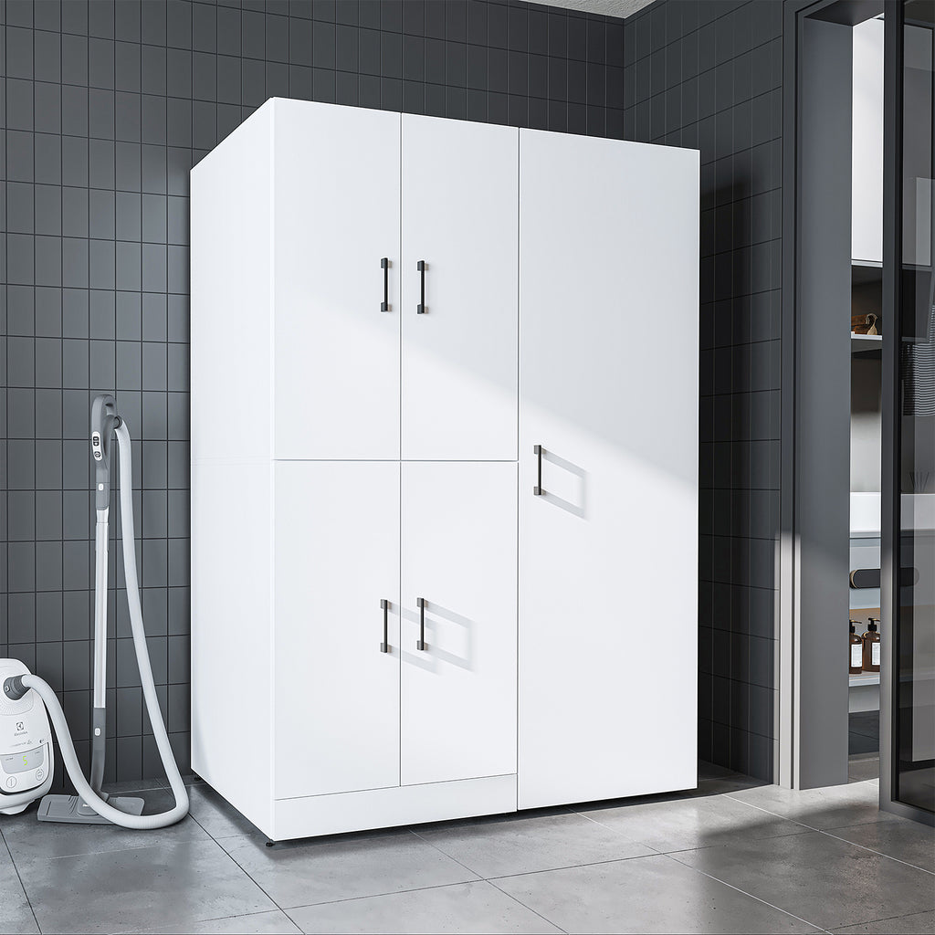 Roomart wasmachinekast DORA-II, 130 cm, voor wasmachine en droger, in 5 kleuren