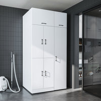 Roomart wasmachinekast DORA-II, 115 cm, voor wasmachine en droger, in 5 kleuren
