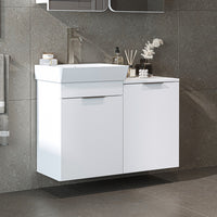 Roomart wastafelonderkast LYCIA, 49 cm, met wastafel en wasmand, in 4 kleuren