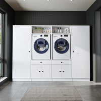 Roomart wasmachinekast SERIE 1 voor 2 machines met hoge kast, 194 cm, in 3 kleuren
