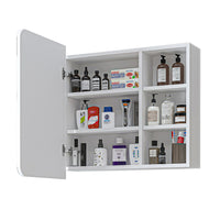 Roomart badkamermeubelset LYCIA 82 cm, 4-delig met spiegelkast en kolomkast, in 4 kleuren