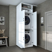 Roomart wasmachinekast DORA-II, 70 cm, voor wasmachine en droger, in 5 kleuren