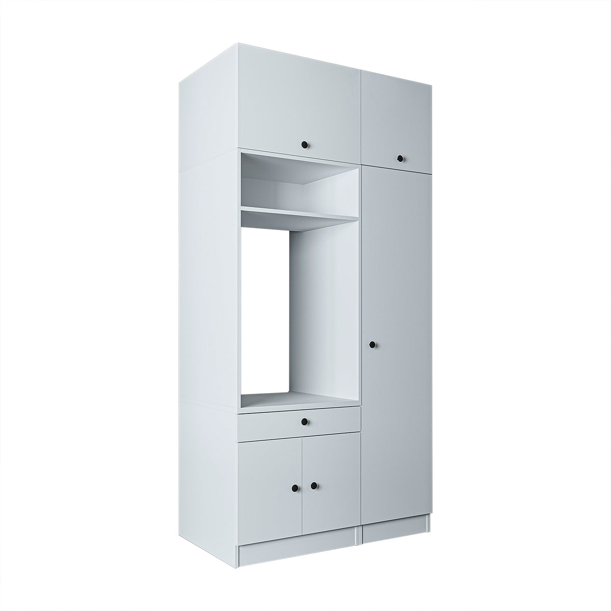 Roomart wasmachinekast SERIE 3, 112 cm, met hoge kast en uittrekbaar blad, in 3 kleuren
