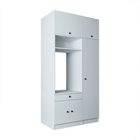 Roomart wasmachinekast SERIE 3, 112 cm, met hoge kast en uittrekbaar blad, in 3 kleuren