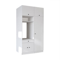 Roomart wasmachinekast SERIE 1, 127 cm, met kolomkast, in 3 kleuren