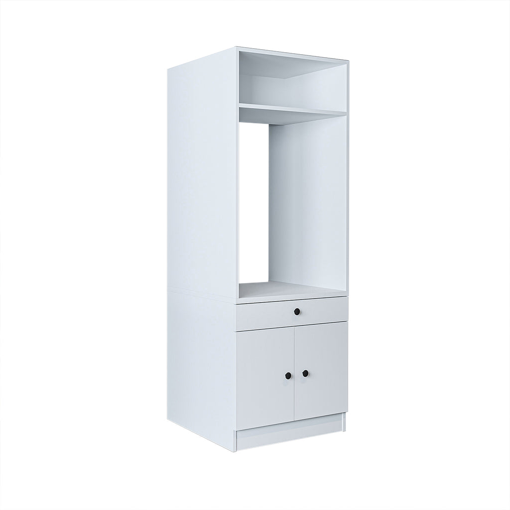 Roomart Waschmaschinenschrank mit Ausziehbrett • Weiß • Eiche • Schwarz eiche - waschmaschinenschrank, waschmaschinenregal, waschturm, schrank, weiß, waschmaschinen, unterschrank, waschmaschine, trockner, haushaltsschrank, schränke, badschrank, hochschran