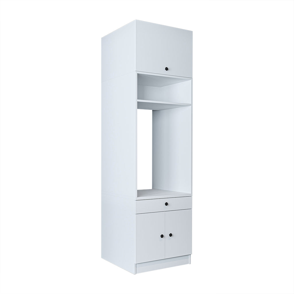 Roomart Waschmaschinenschrank mit Ausziehbrett • Weiß • Eiche • Schwarz eiche - waschmaschinenschrank, waschmaschinenregal, waschturm, schrank, weiß, waschmaschinen, unterschrank, waschmaschine, trockner, haushaltsschrank, schränke, badschrank, hochschran