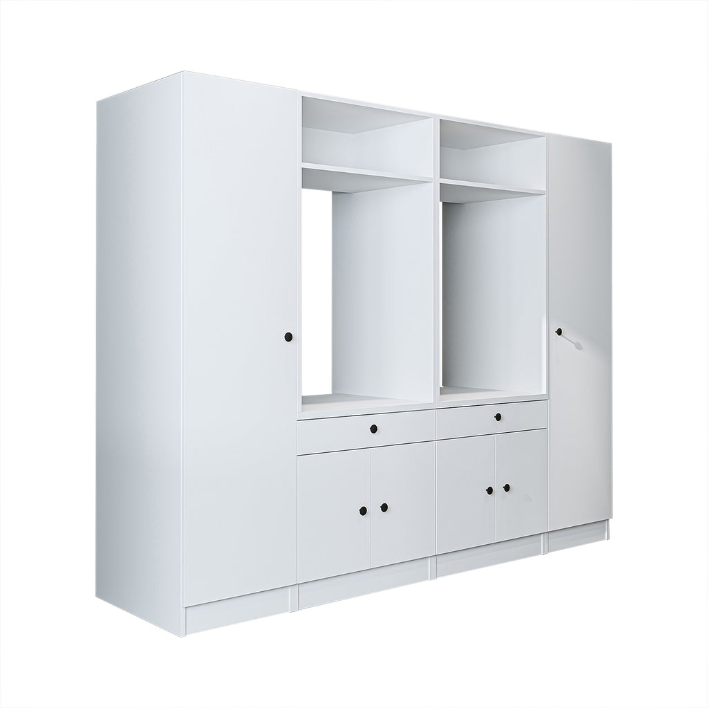 View details for Roomart Waschmaschinenumbauschrank & Schrankwand für Waschküche und Hauswirtschaftsraum – 224 cm breit – mit praktischem Ausziehbrett – erhältlich in Weiß, Eiche oder Schwarz-Eiche Roomart Waschmaschinenumbauschrank & Schrankwand für Wasc