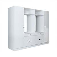 View details for Roomart Waschmaschinenumbauschrank & Schrankwand für Waschküche und Hauswirtschaftsraum – 224 cm breit – mit praktischem Ausziehbrett – erhältlich in Weiß, Eiche oder Schwarz-Eiche Roomart Waschmaschinenumbauschrank & Schrankwand für Wasc