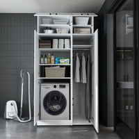 Roomart wasmachinekast DORA-II, 115 cm, voor wasmachine en droger, in 5 kleuren