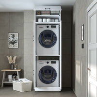 Roomart wasmachinekast DORA-II, 70 cm, voor wasmachine en droger, in 5 kleuren