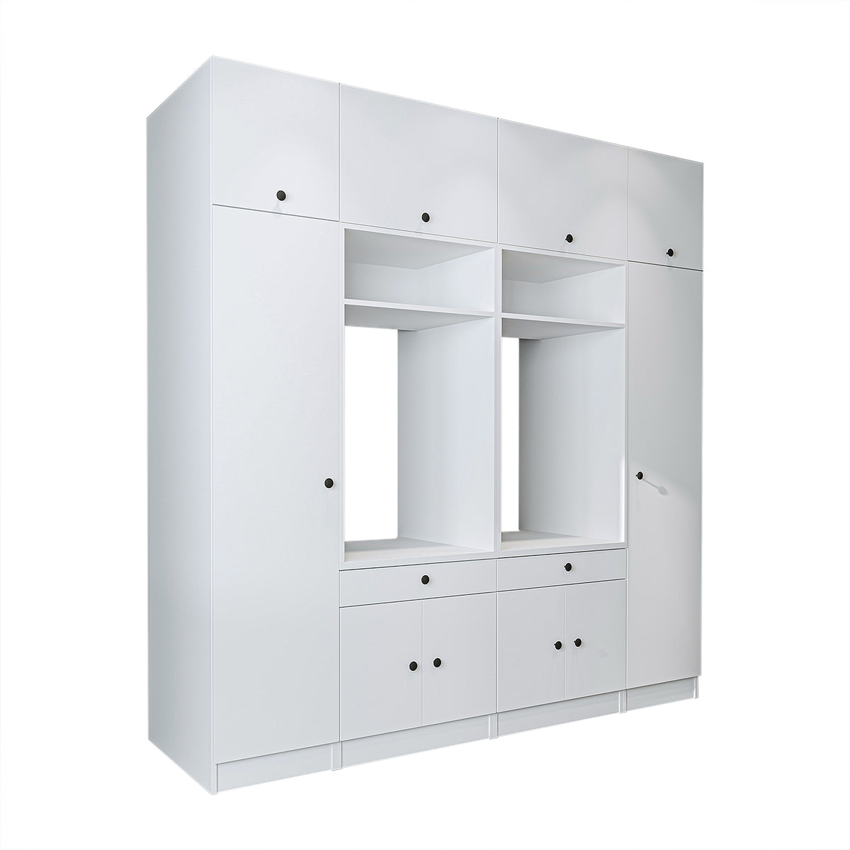View details for Roomart Waschmaschinenumbauschrank & Schrankwand für Waschküche und Hauswirtschaftsraum – 224 cm breit – mit praktischem Ausziehbrett – erhältlich in Weiß, Eiche oder Schwarz-Eiche Roomart Waschmaschinenumbauschrank & Schrankwand für Wasc