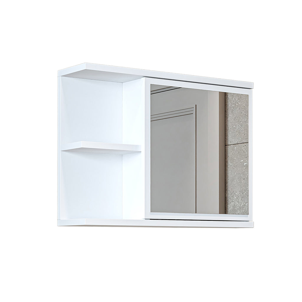 Roomart spiegelkast ADA, 60 cm, met open schap en soft-close-deur, in 4 kleuren