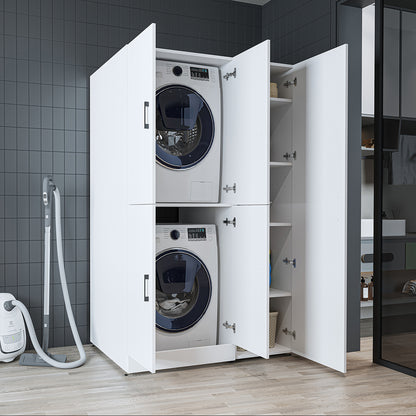 Roomart wasmachinekast DORA-II, 115 cm, voor wasmachine en droger, in 5 kleuren