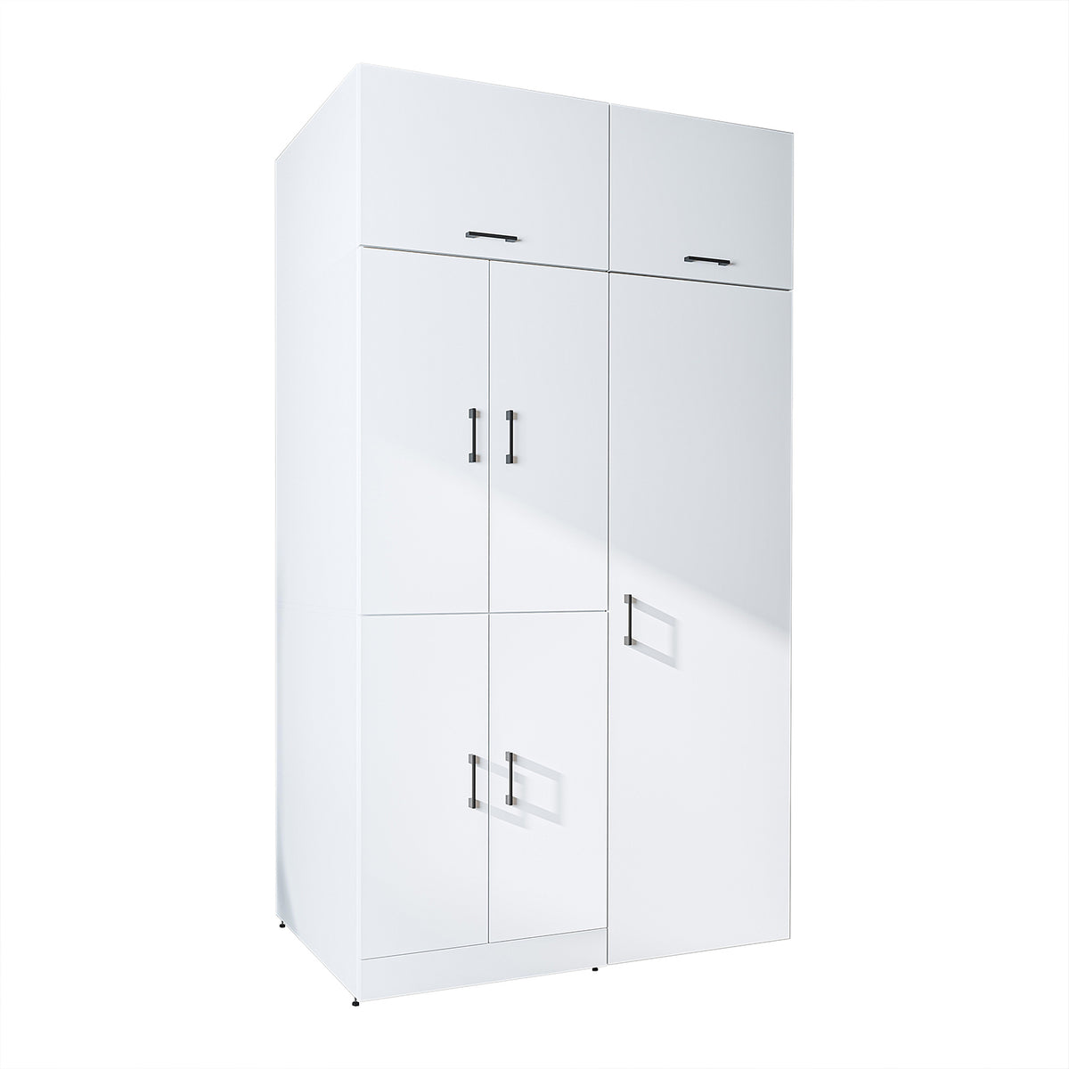 Roomart wasmachinekast DORA-II, 130 cm, voor wasmachine en droger, in 5 kleuren
