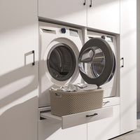 Roomart wandmeubel SERIE 2, 224 cm, voor 2 apparaten met 2 hoge kasten, in 3 kleuren