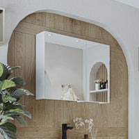 Roomart Badezimmerspiegelschrank "Gusto“ – 75/90/105 cm – in Weiß oder Eiche – moderner Badschrank mit Spiegel Roomart Badezimmerspiegelschrank "Gusto“ – 75/90/105 cm – in Weiß oder Eiche – moderner Badschrank mit Spiegel-  badezimmerspiegelschrank, mirro