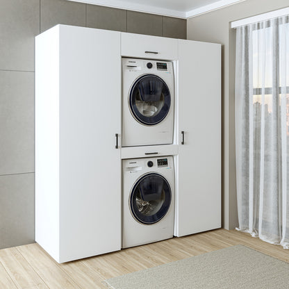 waschmaschinenschrank, waschmaschinenregal, waschturm, schrank, waschmaschinen, unterschrank, waschmaschine, trockner, haushaltsschrank, badschrank, hochschrank, badezimmer, waschmaschinenschränke, schwarz, überbauschrank, für, waschküche, regal