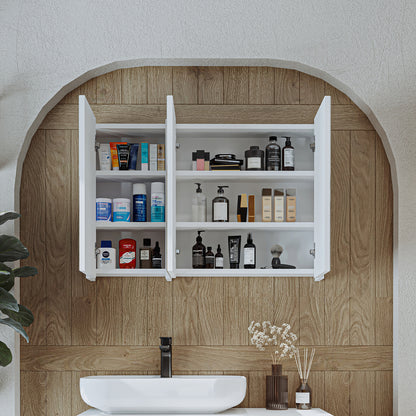 Roomart Badezimmerspiegelschrank "Gusto“ – 75/90/105 cm – in Weiß oder Eiche – moderner Badschrank mit Spiegel Roomart Badezimmerspiegelschrank "Gusto“ – 75/90/105 cm – in Weiß oder Eiche – moderner Badschrank mit Spiegel-  badezimmerspiegelschrank, mirro