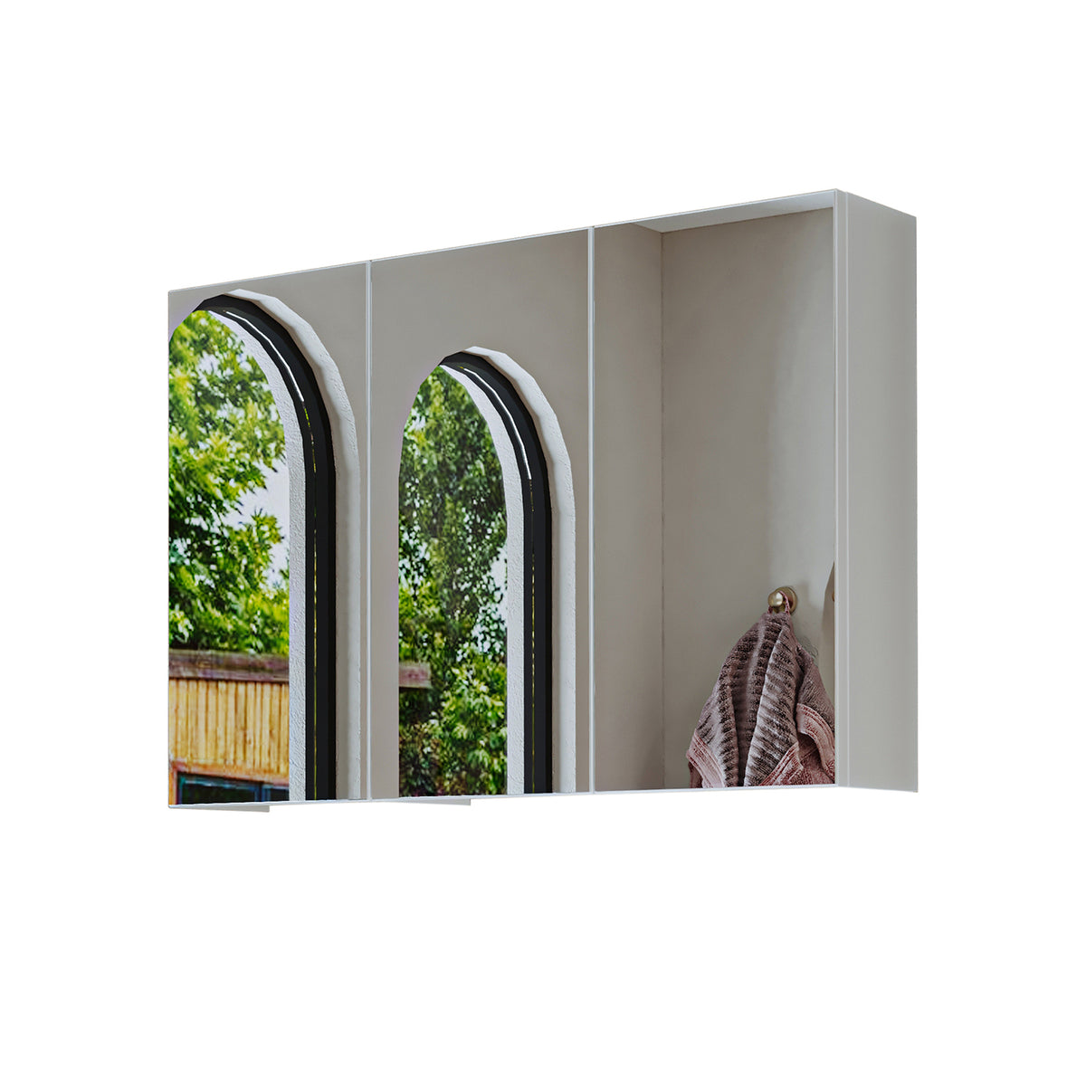 Roomart Badezimmerspiegelschrank "Gusto“ – 75/90/105 cm – in Weiß oder Eiche – moderner Badschrank mit Spiegel Roomart Badezimmerspiegelschrank "Gusto“ – 75/90/105 cm – in Weiß oder Eiche – moderner Badschrank mit Spiegel-  badezimmerspiegelschrank, mirro