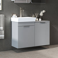 Roomart wastafelonderkast LYCIA, 49 cm, met wastafel en wasmand, in 4 kleuren