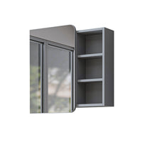 Roomart badkamermeubelset LYCIA 82 cm, 4-delig met spiegelkast en kolomkast, in 4 kleuren